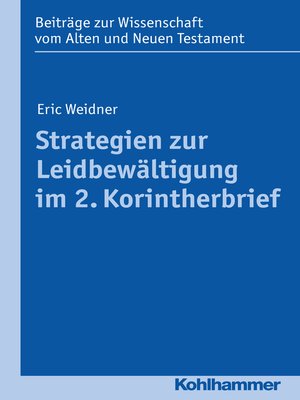 cover image of Strategien zur Leidbewältigung im 2. Korintherbrief